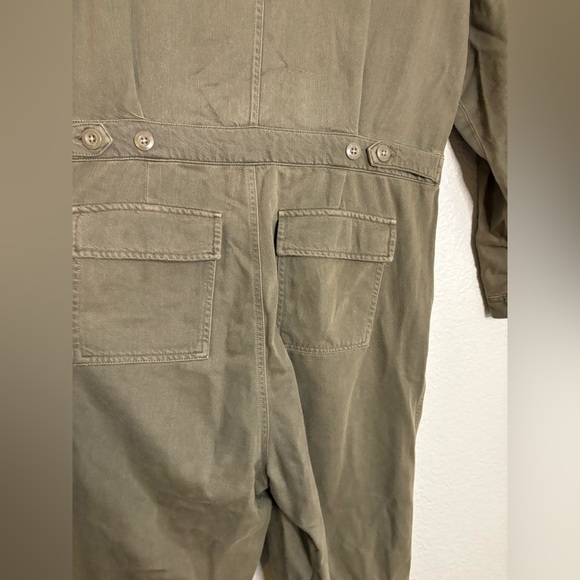 CJLA Carly Jean Jumpsuit Utility Olive Dark Khaki Women Large Boutique - Picture 4 of 15